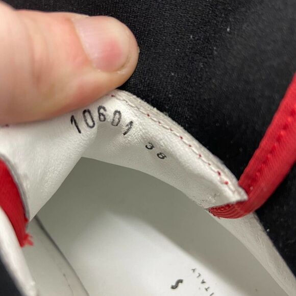 Joshua Sanders Zenith White Red Chunky Fashion Lace Up Sneaker NWB European 38 - Picture 6 of 8